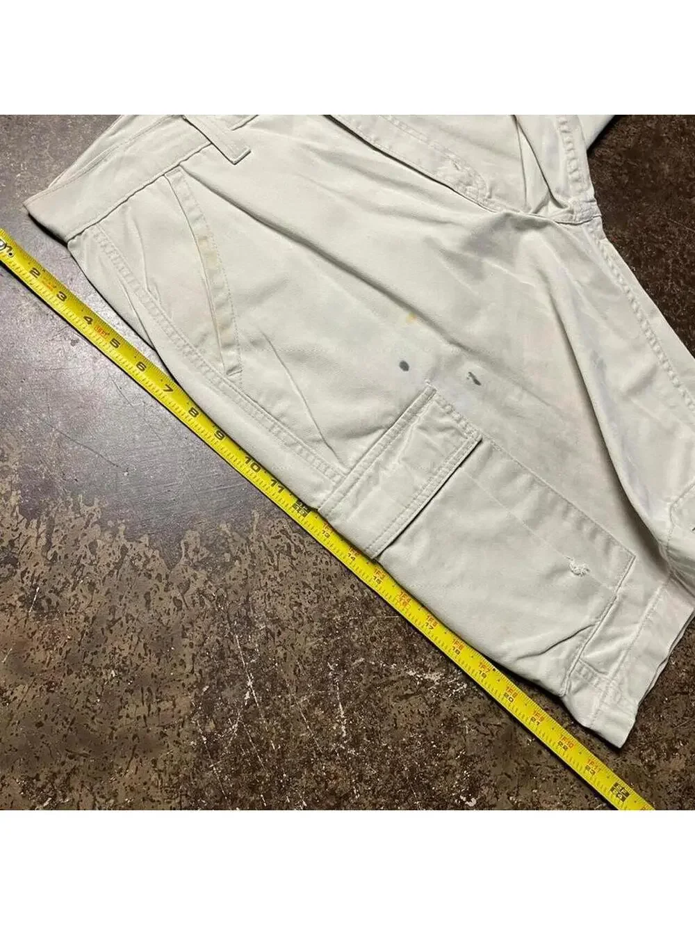 Vintage Levi Silver Tab Khaki Shorts Mens 34.